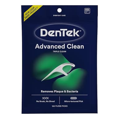 DENTEK TRIPLE CLEAN ADVANCED FLOSS PICKS X 150 PCS
