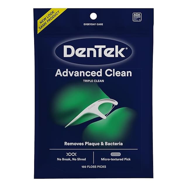 DENTEK TRIPLE CLEAN ADVANCED FLOSS PICKS X 150 PCS