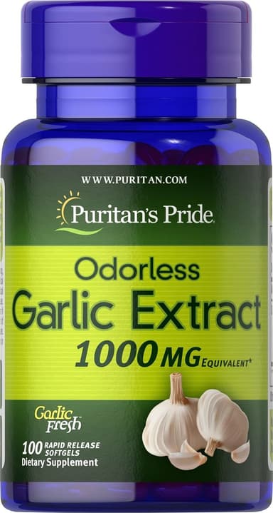PURITANS PRIDE ODOURLESS GARLIC 1000MG