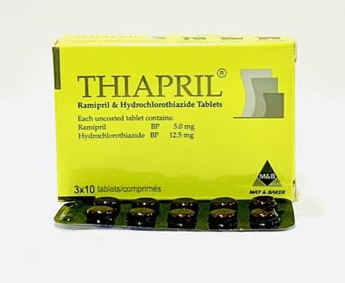 THIAPRIL 5/12.5MG X 30 TABLETS