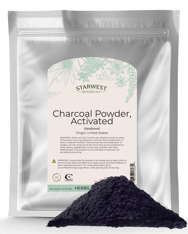 STARWEST BOTANICALS ACTIVATED CHACOAL POWDER
