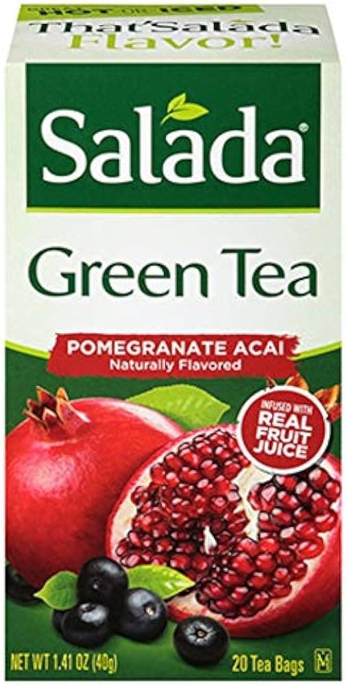 SALADA GREEN TEA METABOLISM POMEGRANATE ACAI 40G X 20 TEA BAGS