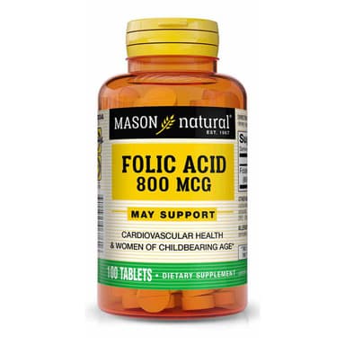 MASON FOLIC ACID 800MCG 100