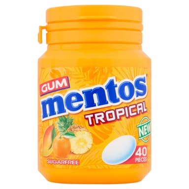 MENTOS GUM TROPICAL 56G