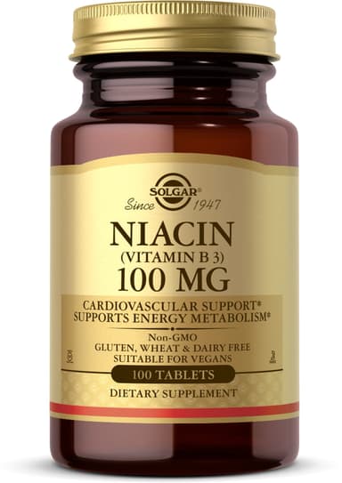 SOLGAR NIACIN-B3 100MG X 100 TABS