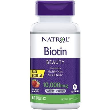 NATROL BIOTIN TABLETS - 10,000MCG