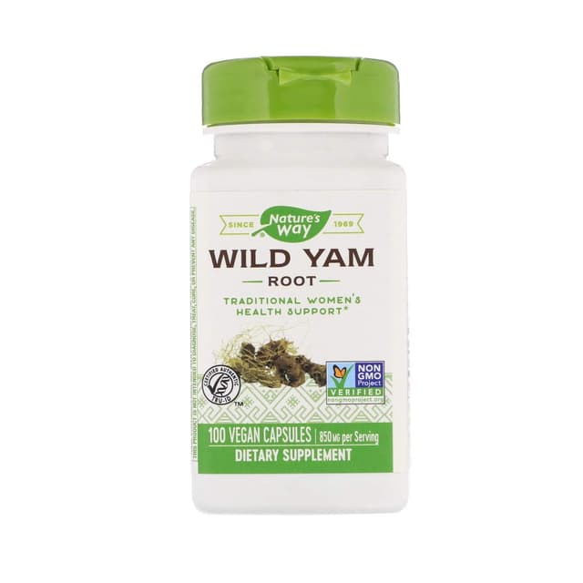 NATURE'S WAY WILD YAM ROOT 850MG X 100 VEG CAPS