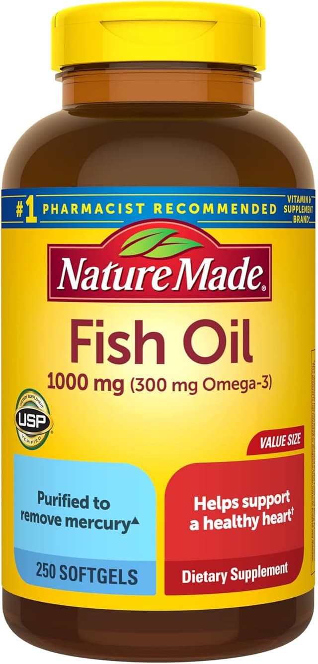 NATURE MADE FISH OIL 1000MG X 250 SOFTGELS