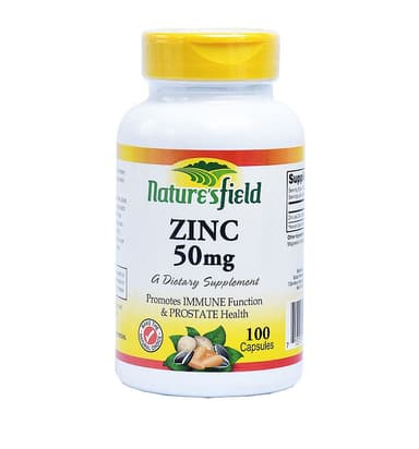 NATURE'S FIELD ZINC 50MG X 100 TABS