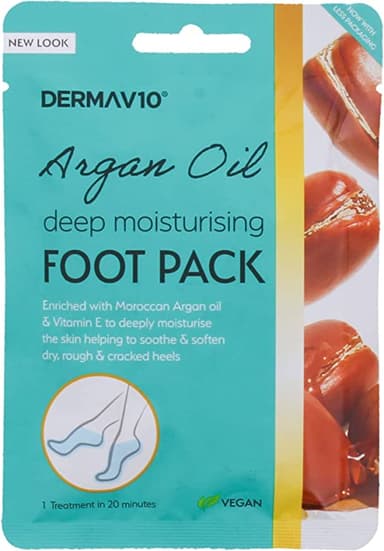 DERMA V10 ARGAN MOISTURISING FOOT PACK