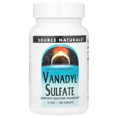 SOURCE NATURALS VANADYL SULFATE 10MG X 100 TABS