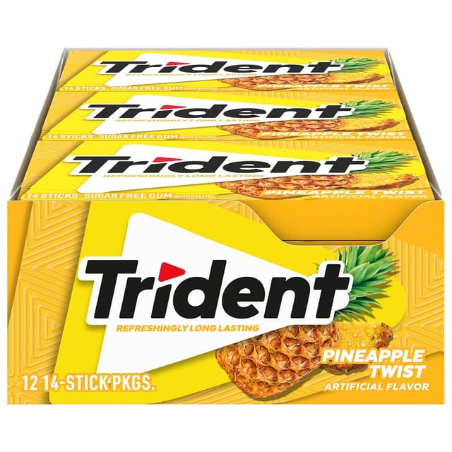 TRIDENT GUM - PINEAPPLE TWIST