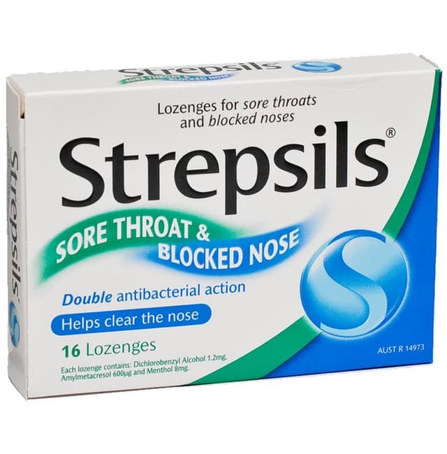 STREPSILS SORE THROAT&BLOCKED NOSE(BLISTER,EACH)