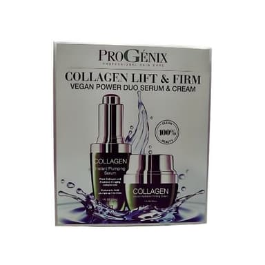 PROGENIX COLLAGEN LIFT & FIRM VEGAN POWER DUO SERUM & CREAM