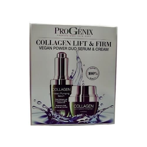PROGENIX COLLAGEN LIFT & FIRM VEGAN POWER DUO SERUM & CREAM