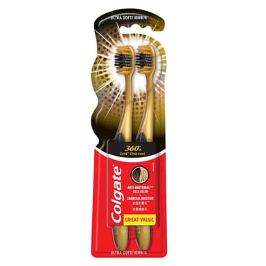 COLGATE TOOTHBRUSH 360 CHACOAL GOLD
