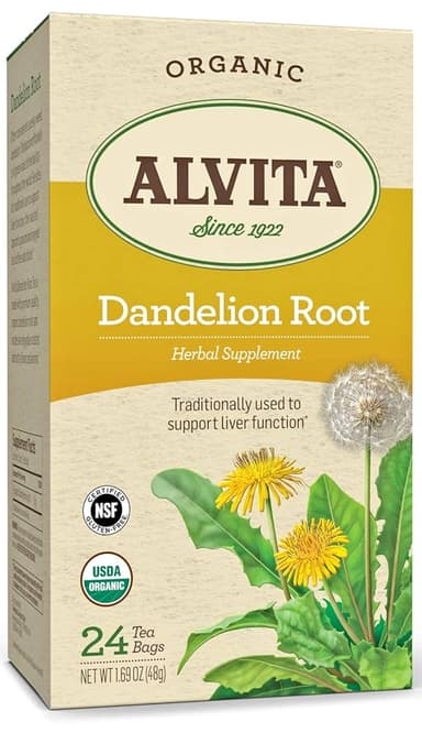 ALVITA ORGANIC DANDELION ROOT TEA X 24 BAGS