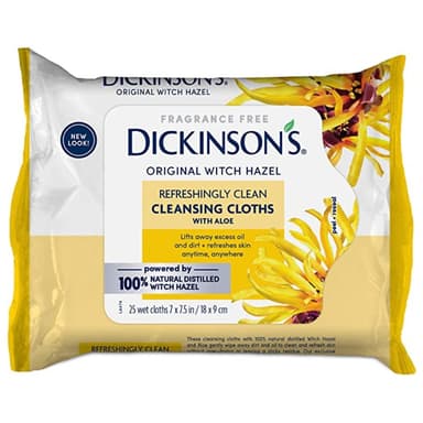 DICKINSON'S ORIGINAL WITCH HAZEL CLEANSING CLOTH WITH ALOE