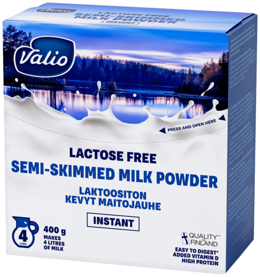 VALIO LACTOSE FREE SEMI SKIMMED POWDER 400G