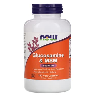 NOW GLUCOSAMINE & CHONDROITIN MSM X 180 CAPS