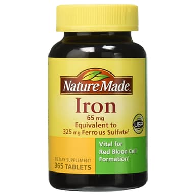 Nature made iron 65mg 365 tablets