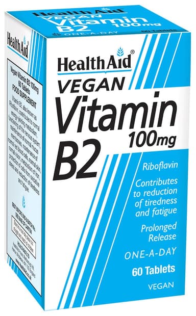 HEALTH AID VITAMIN B2 100MG X60 TABLETS