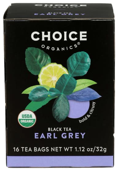 CHOICE ORGANIC TEA ORGANIC EARL GREY BLACK TEA 16 BAG