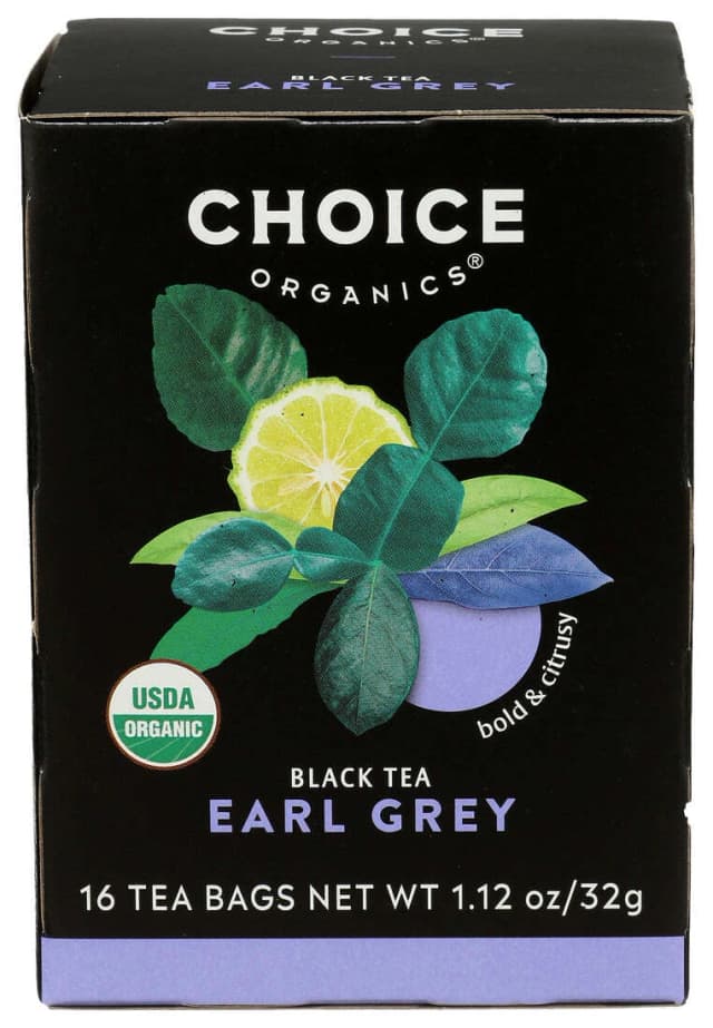 CHOICE ORGANIC TEA ORGANIC EARL GREY BLACK TEA 16 BAG