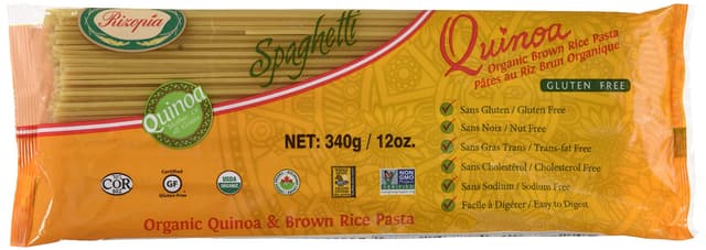 RIZOPIA QUINOA ORG BROWN RICE SPAGHETTI