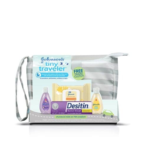 JOHNSON'S TINY TRAVELLER BABY GIFT SET BATH
