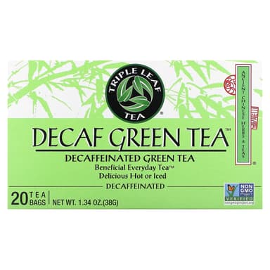 TRIPLE LEAF DECAFF GREEN 20 TEA BAGS