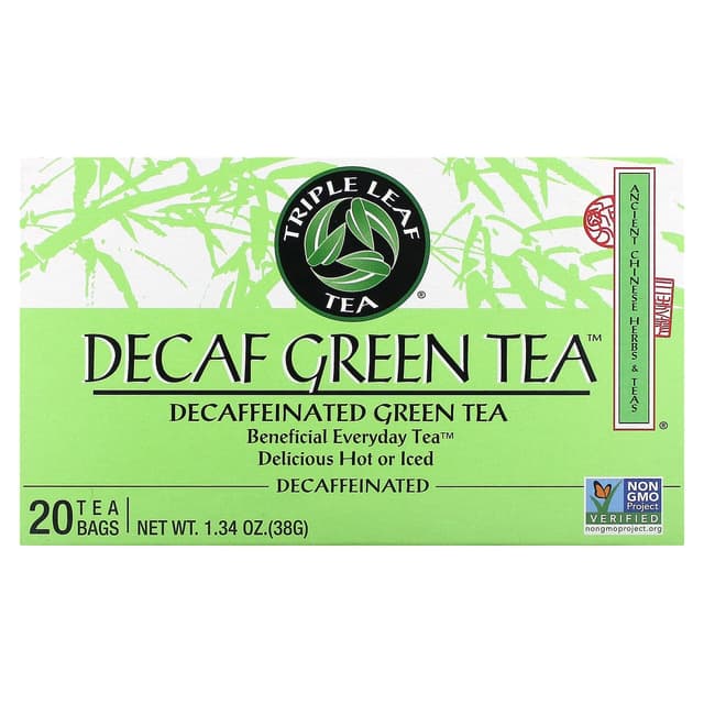 TRIPLE LEAF DECAFF GREEN 20 TEA BAGS