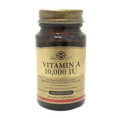 SOLGAR VITAMIN A 10,000IU X 100 SOFTGELS