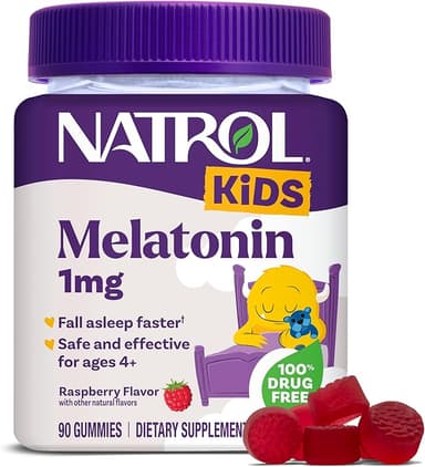 NATROL KIDS MELATONIN RASBERRY FLAVOUR 1MG X 90 GUMMIES