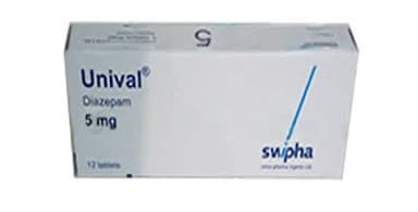 UNIVAL DIAZEPAM 5MG X 12 TABS