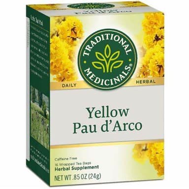 TRADITIONAL MEDICINALS YELLOW PAU D'ARCO TEA-16 TEA BAGS
