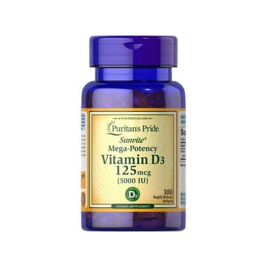PURITAN'S PRIDE VITAMIN D3 125MCG X 100 TABS