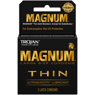 TROJAN MAGNUM THIN X 3 LATEX CONDOM