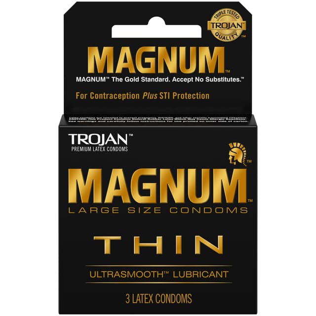 TROJAN MAGNUM THIN X 3 LATEX CONDOM
