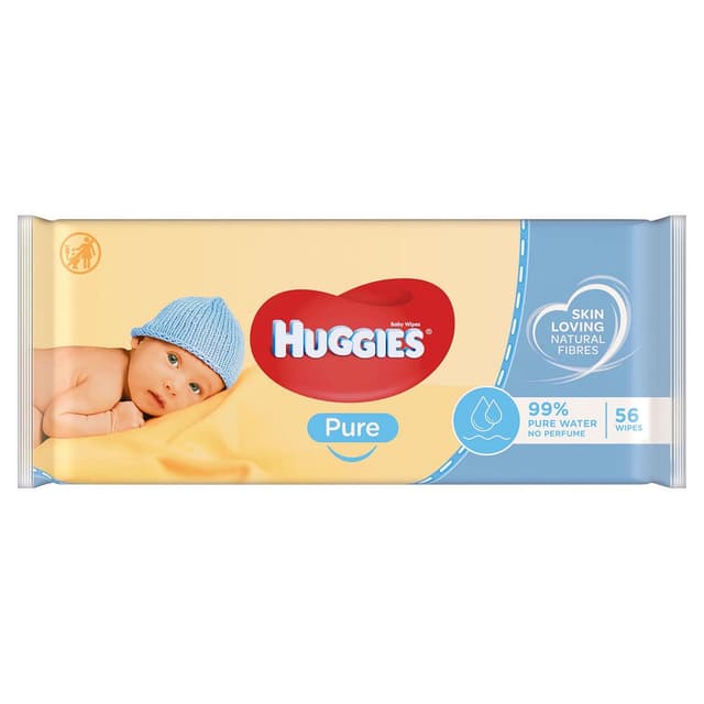 HUGGIES BABY WIPES X56( PURE)