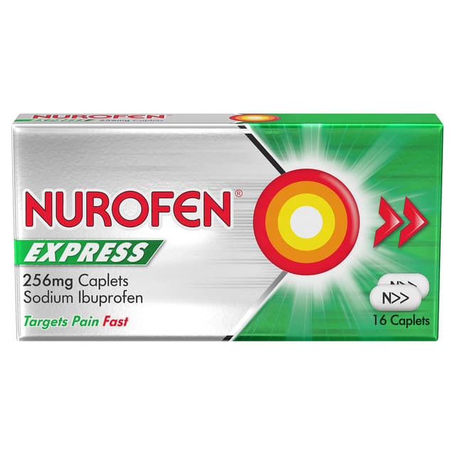 NUROFEN EXPRESS 256MG X16 TABLETS(PACK) UK