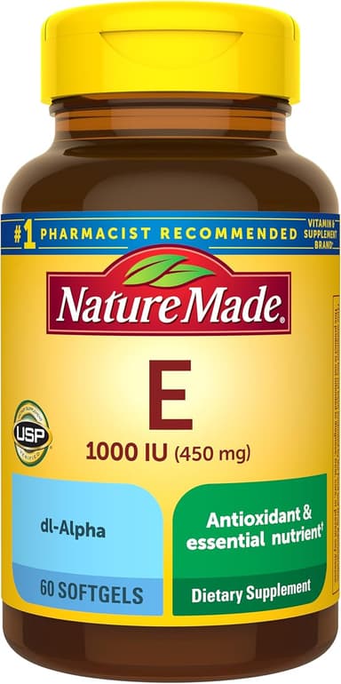 NATURE MADE VITAMIN E 1000IU (DI-ALPHA) X 60 SOFTGEL