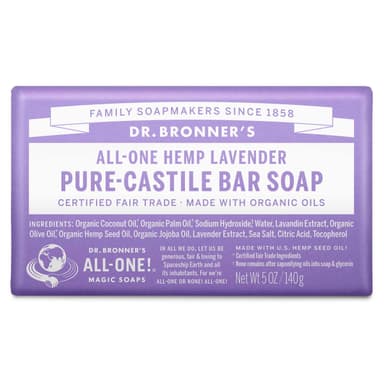 DR. BRONNER'S HEMP LAVENDER BAR SOAP 140G