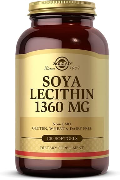 SOLGAR SOYA LECITHIN 1360MG X 100 SOFTGELS