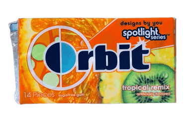 ORBIT TROPICAL REMIX SUGAR FREE GUM X 14 PCS