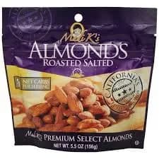 MADI K'S ALMONDS - ROASTED SALTED - 57G