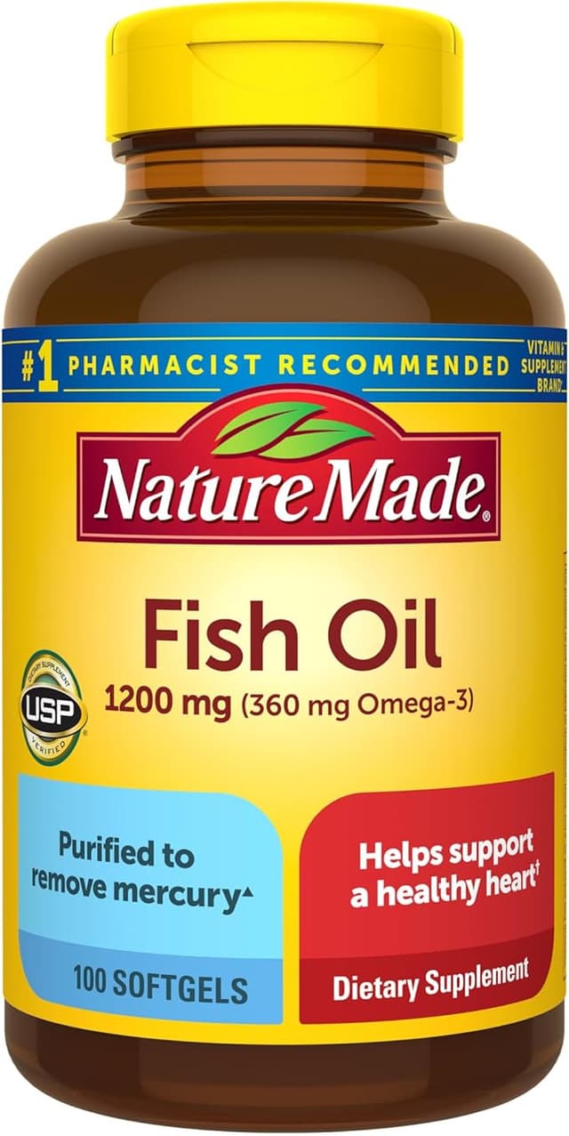 NATURE MADE FISH OIL 1200MG X 100 SOFTGELS